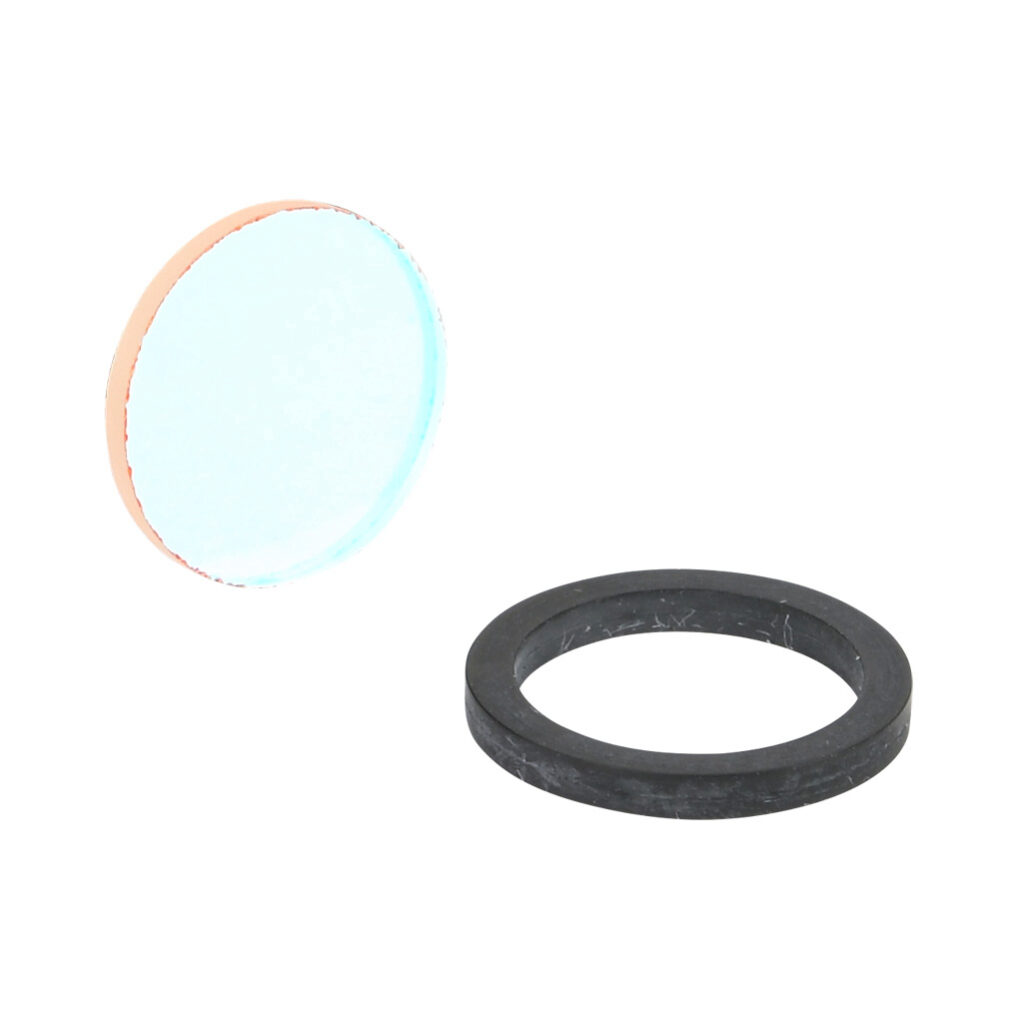 CS60-BP-635-D11.8 - di-soric filter, red bandpass, press fit mount. For use with CS60 lens protector.