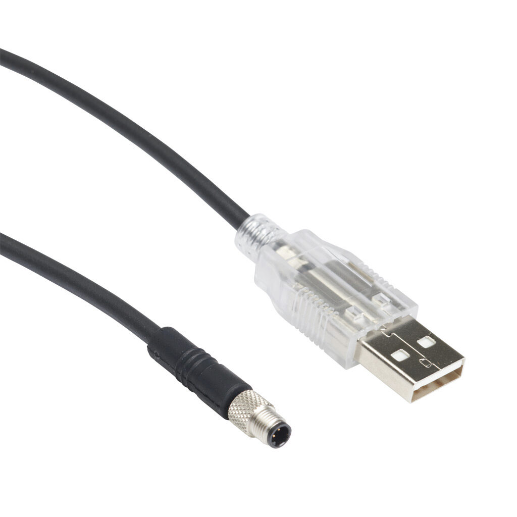 CSU-M5 - ReeR programming cable, USB Type A male to M5, black, 6.5ft/2m cable length. For use with Micron X-AC analog models.