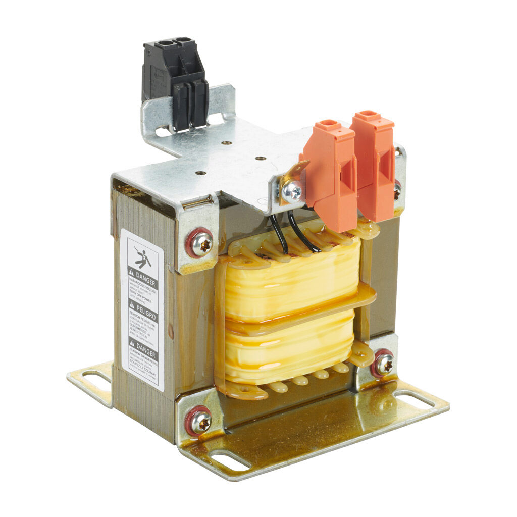 CT-015-060-12-0 - BLOCK control transformer, open core, 150 VA, 1-phase, 600 VAC, 120 VAC secondary, 50/60 Hz, panel mount.