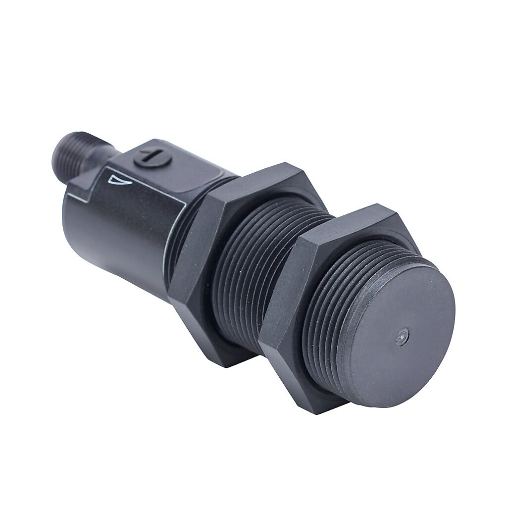 CT2-CP-1H - AutomationDirect capacitive proximity sensor, tubular, 30mm diameter x 92mm body, polybutylene terephthalate housing, PNP, N.C. output, 15mm sensing distance, flush, 40 Hz switching frequency, IP65 IP67 IP69K, 4-pin M12 quick-disconnect.