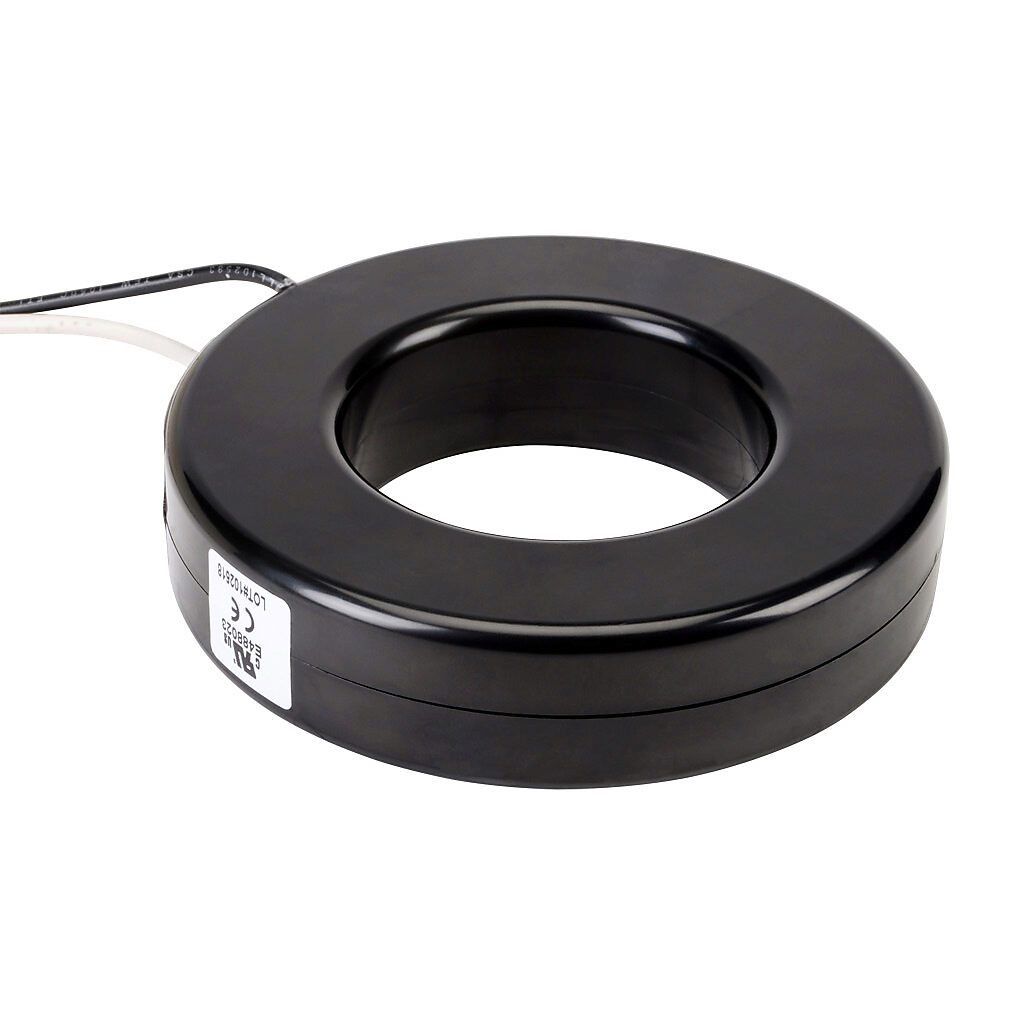 CTF-7RL-0400 - AcuAMP AC current transformer, solid core, 400A primary, 5A secondary, 2.5in diameter sensing window, 1% accuracy, (2) 24in 16AWG lead wires.