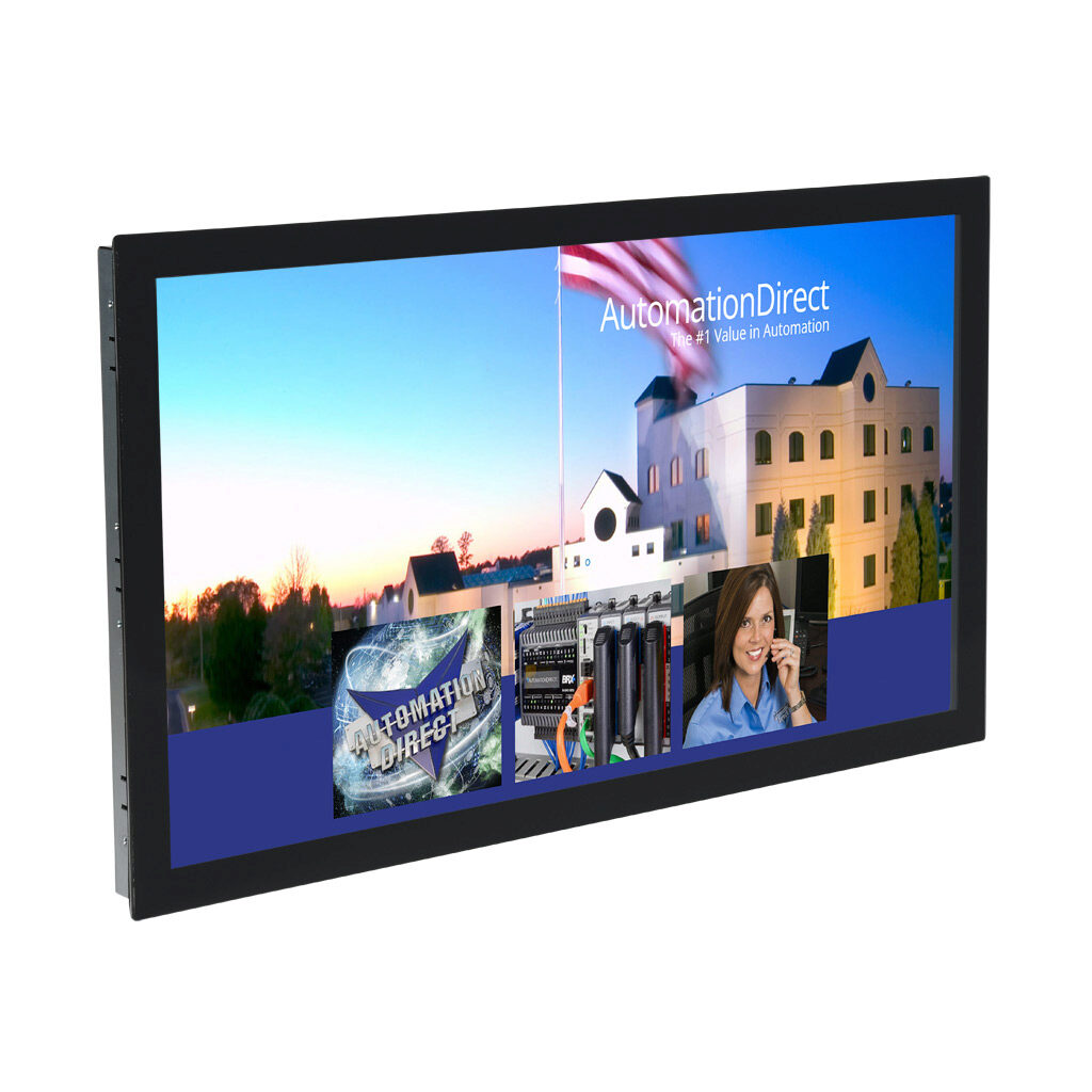CTM-22W-M-PM - C-more CTM series touch screen industrial display, 21.5in color TFT LCD, PCAP multi-touch, widescreen, 1920 x 1080 pixel, FHD, LED backlight, (1) VGA input, (1) HDMI video in and (1) USB B port.