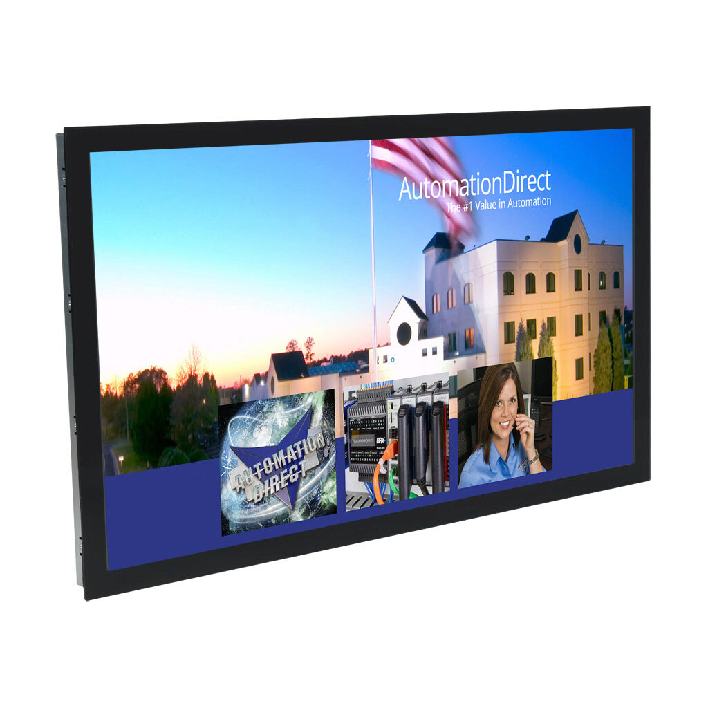 CTM-27W-M-PM - C-more CTM series touch screen industrial display, 27in color TFT LCD, PCAP multi-touch, widescreen, 1920 x 1080 pixel, FHD, LED backlight, (1) VGA input, (1) HDMI video in and (1) USB B port.