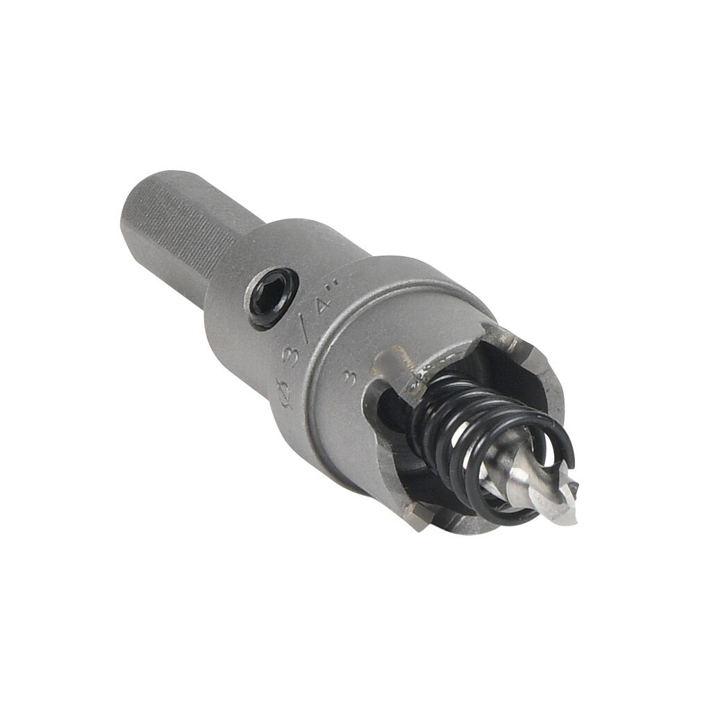 AutomationDirect CTS12 - MK Morse hole cutter, 3/4in (19mm), carbide tipped steel, straight pitch, 3/16in (4.5mm) maximum cutting depth.