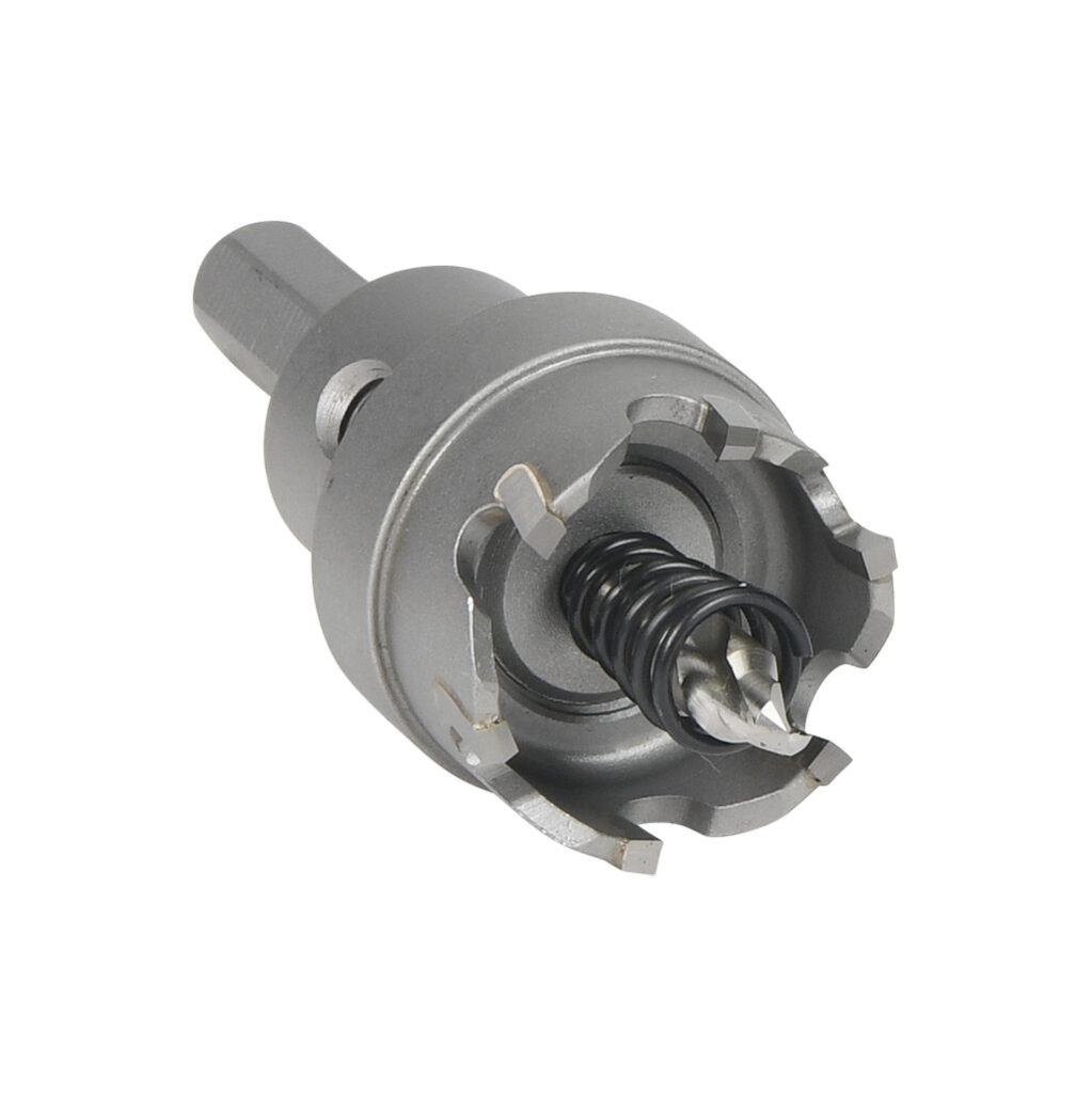 AutomationDirect CTS18 - MK Morse hole cutter, 1-1/8in (29mm), carbide tipped steel, straight pitch, 3/16in (4.5mm) maximum cutting depth.