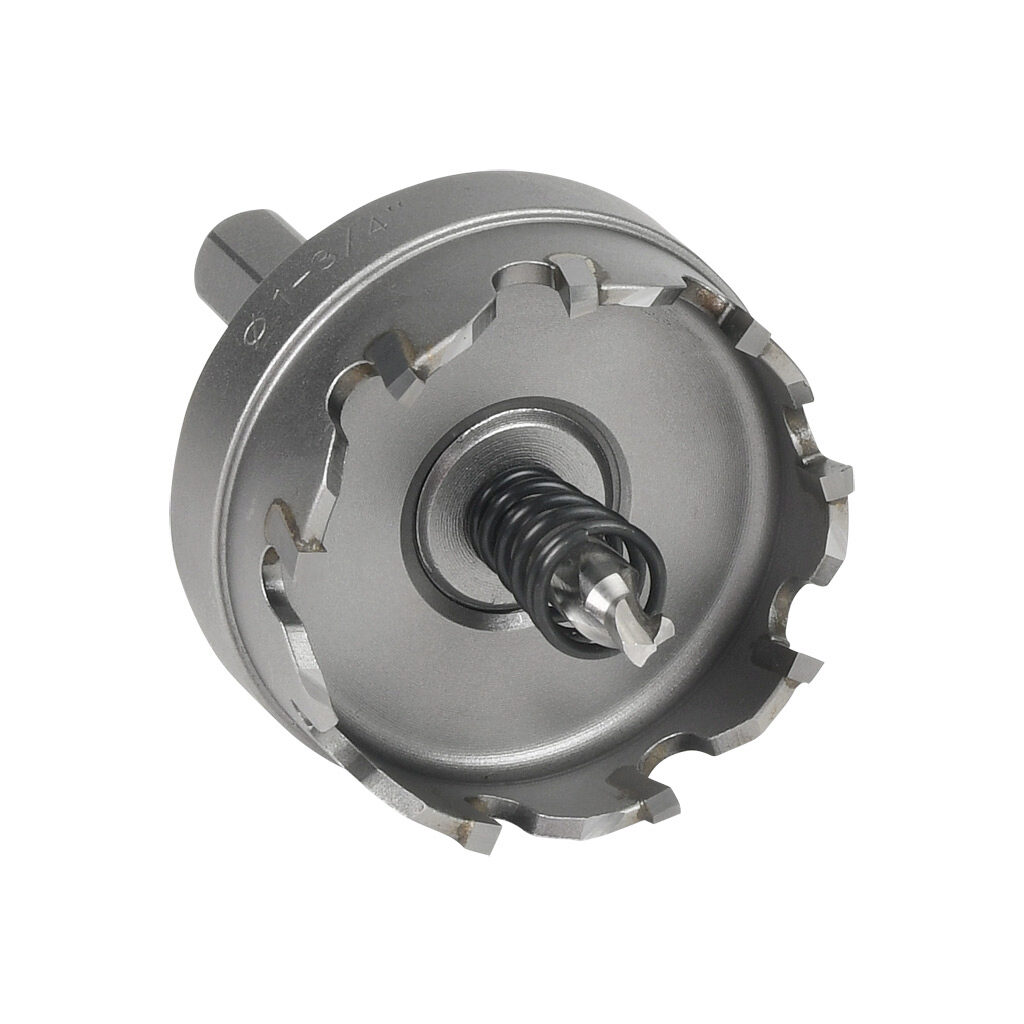 AutomationDirect CTS28 - MK Morse hole cutter, 1-3/4in (44mm), carbide tipped steel, straight pitch, 3/16in (4.5mm) maximum cutting depth.