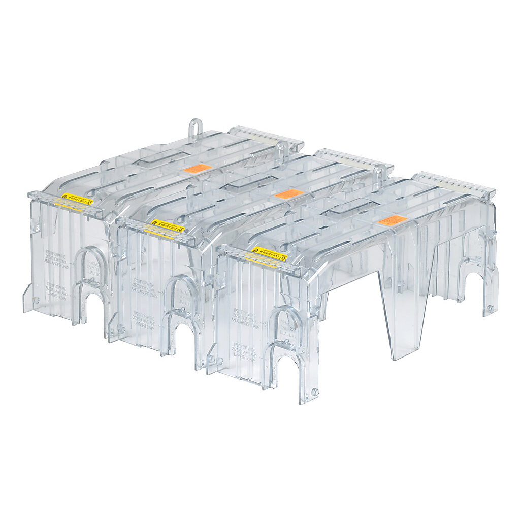 CVR-J-60400-M-3 - Bussmann fuse block cover, package of 3. For use with 600V 400A Class J modular fuse blocks.