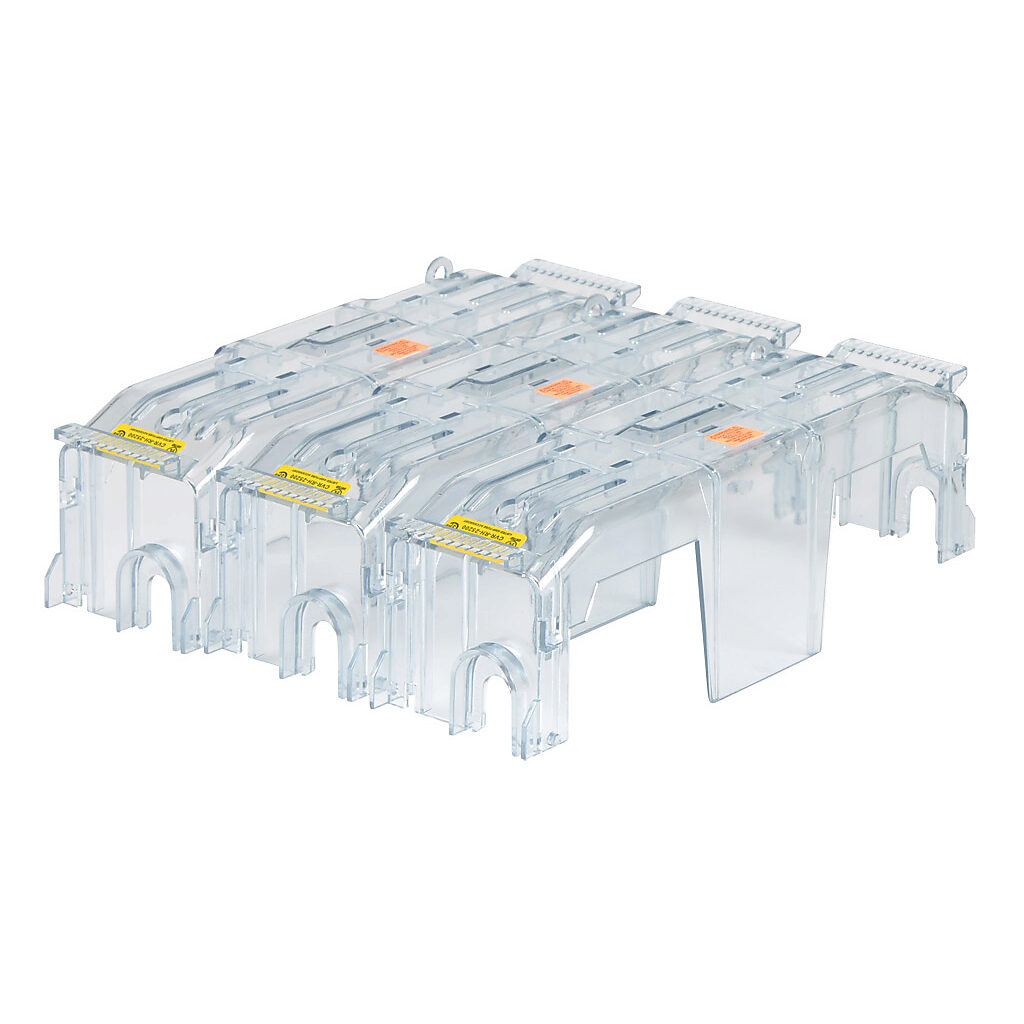 CVR-RH-25200-3 - Bussmann fuse block cover, package of 3. For use with 250V 200A Class R modular fuse blocks.