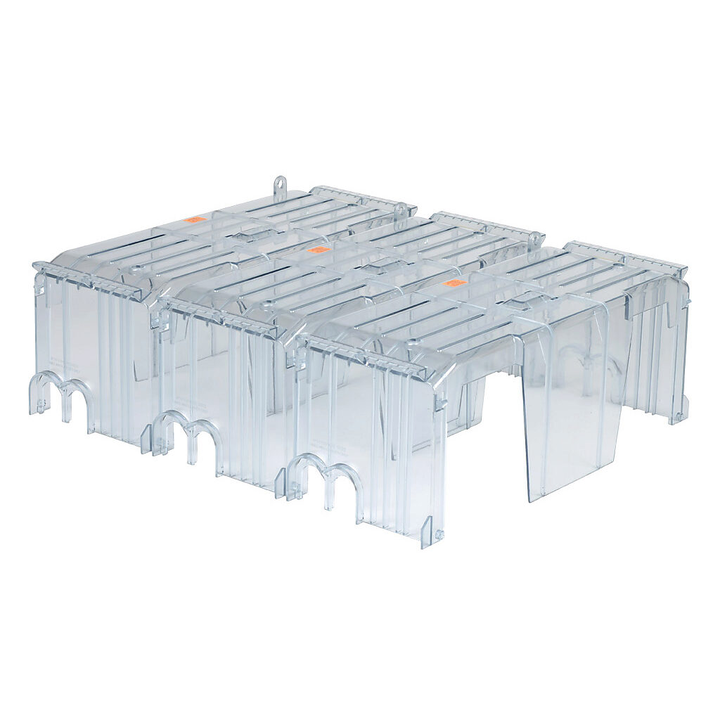 CVR-RH-25600-3 - Bussmann fuse block cover, package of 3. For use with 250V 600A Class R modular fuse blocks.