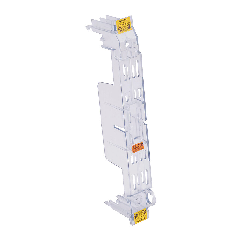 CVR-RH-60030 - Bussmann fuse block cover, for use with 600V 30A Class R modular fuse blocks.