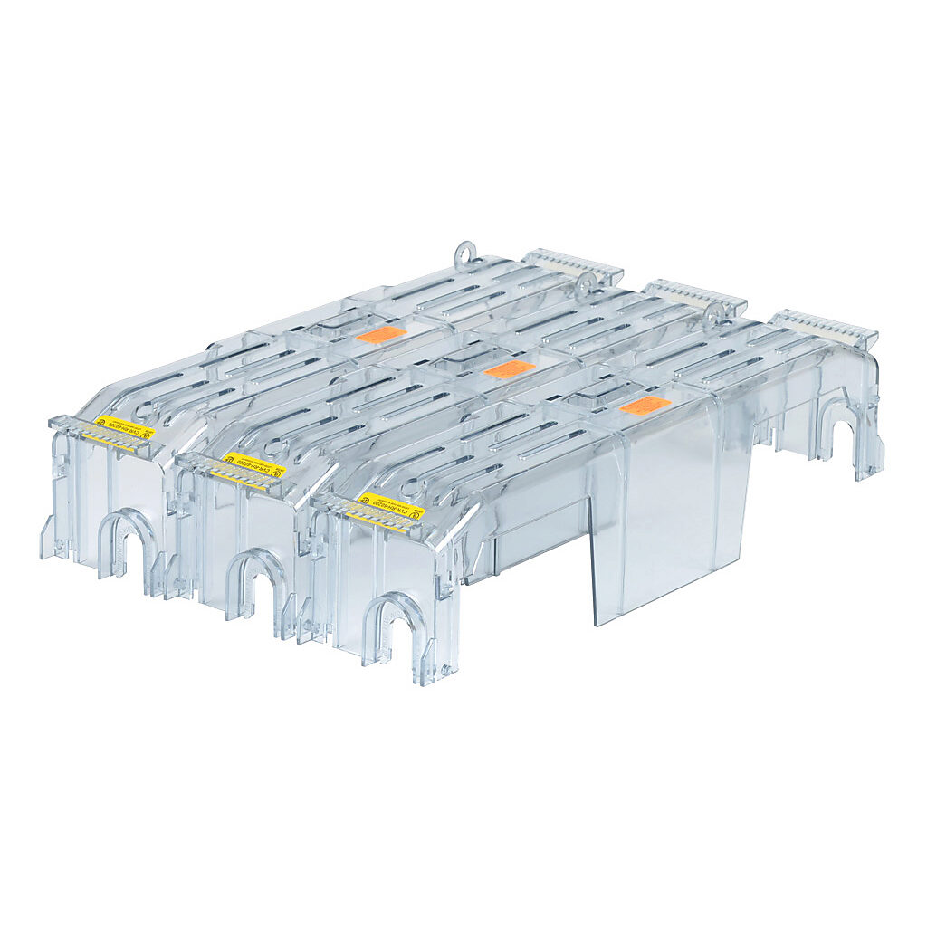 CVR-RH-60200-3 - Bussmann fuse block cover, package of 3. For use with 600V 200A Class R modular fuse blocks.