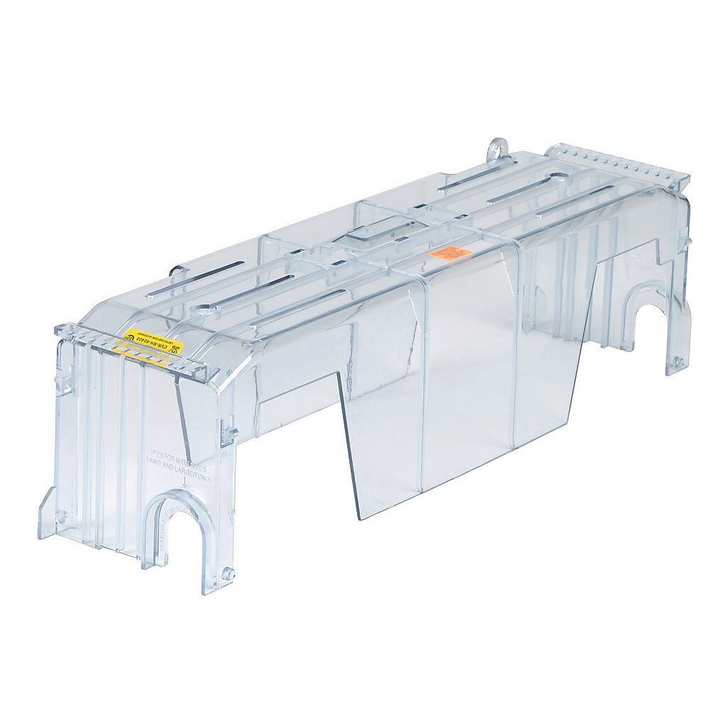 CVR-RH-60400-1 - Bussmann fuse block cover, for use with 600V 400A Class R modular fuse blocks.