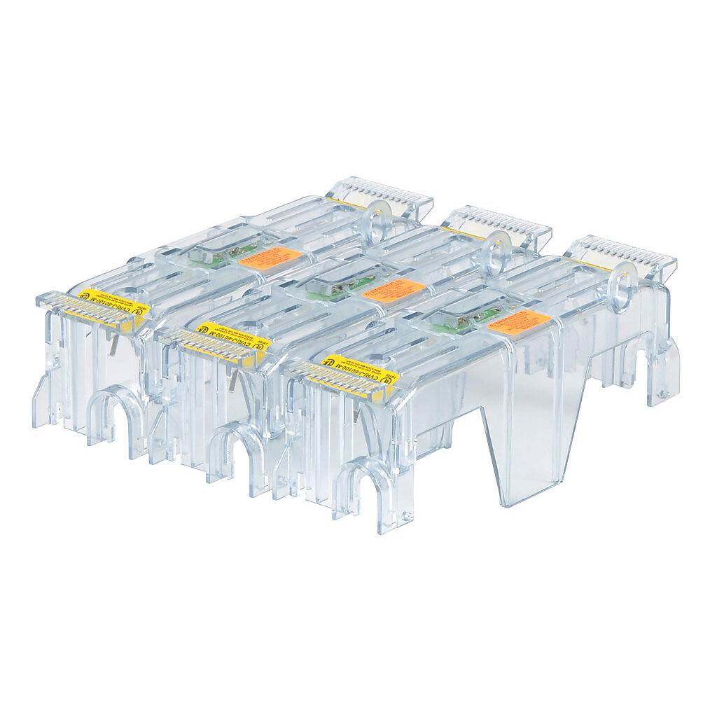 CVRI-J-60100-M-3 - Bussmann fuse block cover, with indicator. Package of 3. For use with 600V 100A Class J modular fuse blocks.