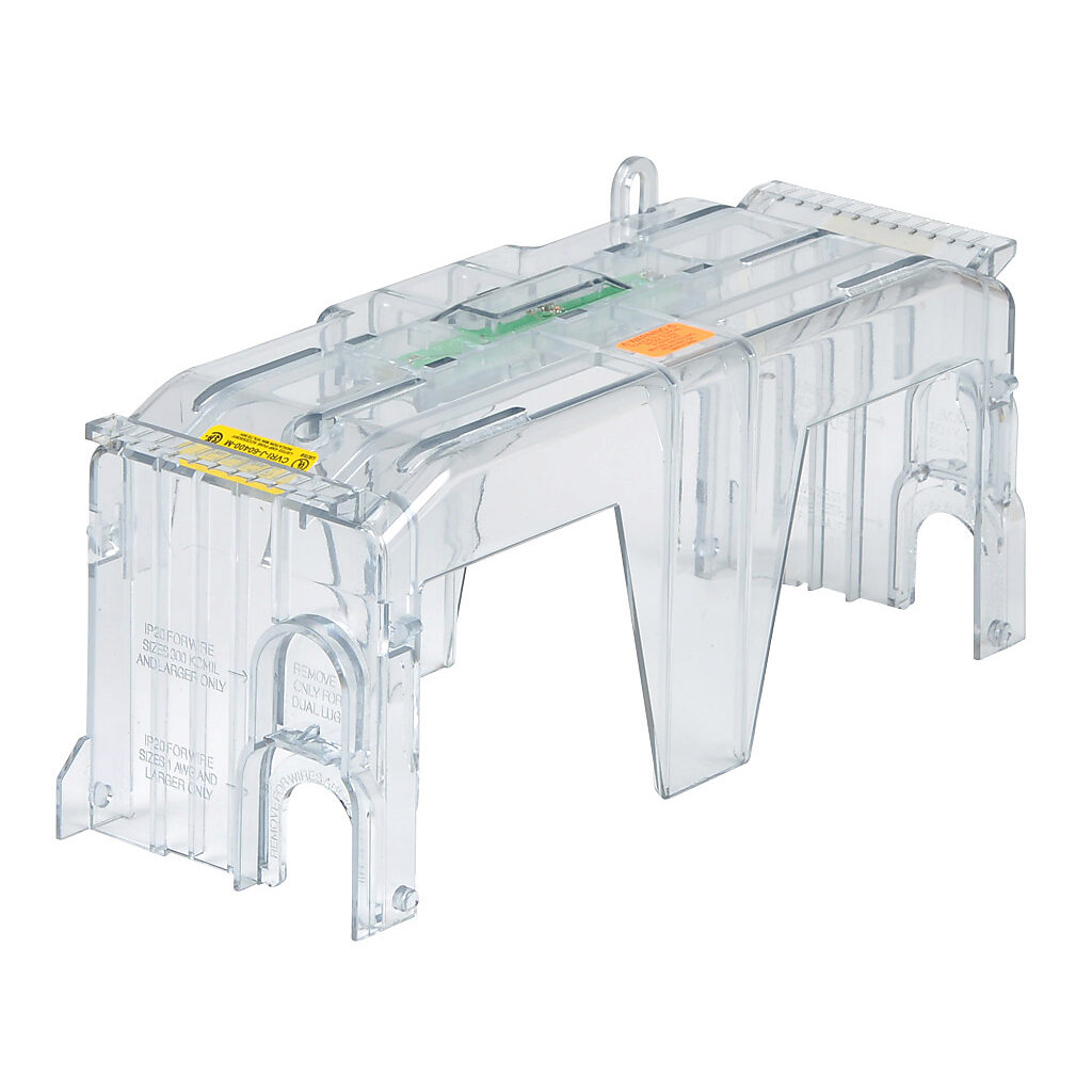 CVRI-J-60400-M-1 - Bussmann fuse block cover, with indicator. For use with 600V 400A Class J modular fuse blocks.