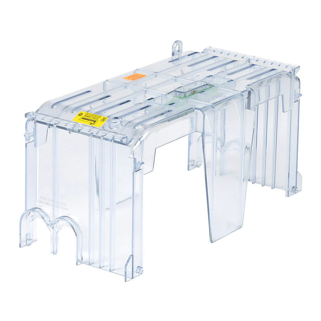CVRI-J-60600-1 - Bussmann fuse block cover, with indicator. For use with 600V 600A Class J modular fuse blocks.