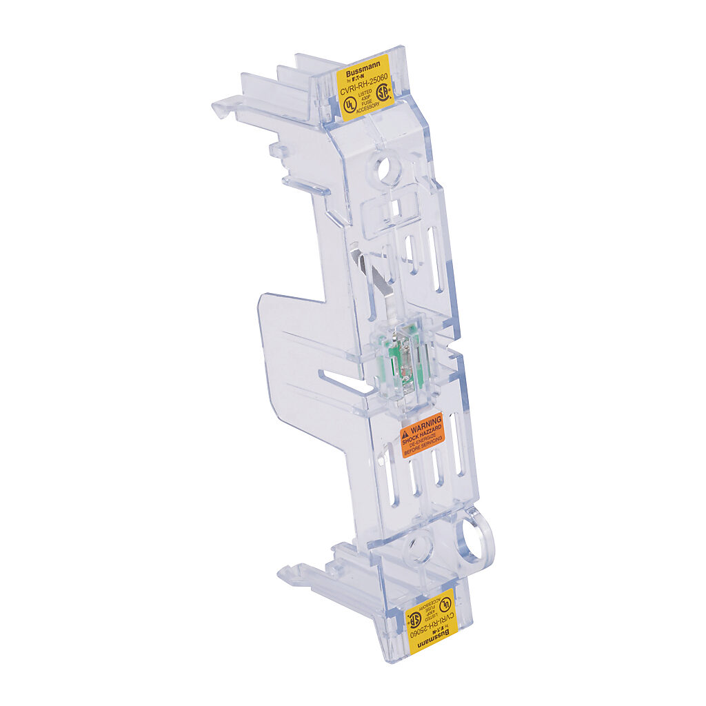 CVRI-RH-25060 - Bussmann fuse block cover, with indicator. For use with 250V 60A Class R modular fuse blocks.