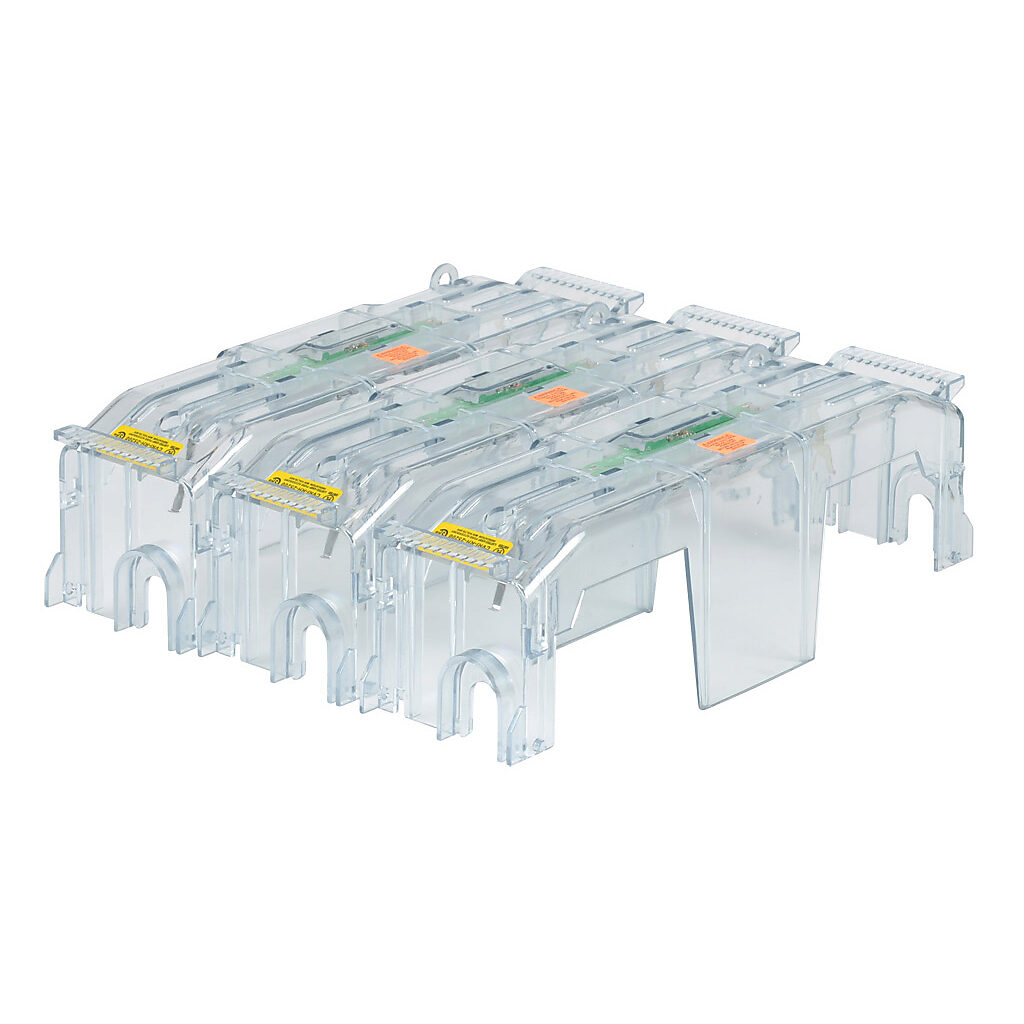 CVRI-RH-25200-3 - Bussmann fuse block cover, with indicator. Package of 3. For use with 250V 200A Class R modular fuse blocks.