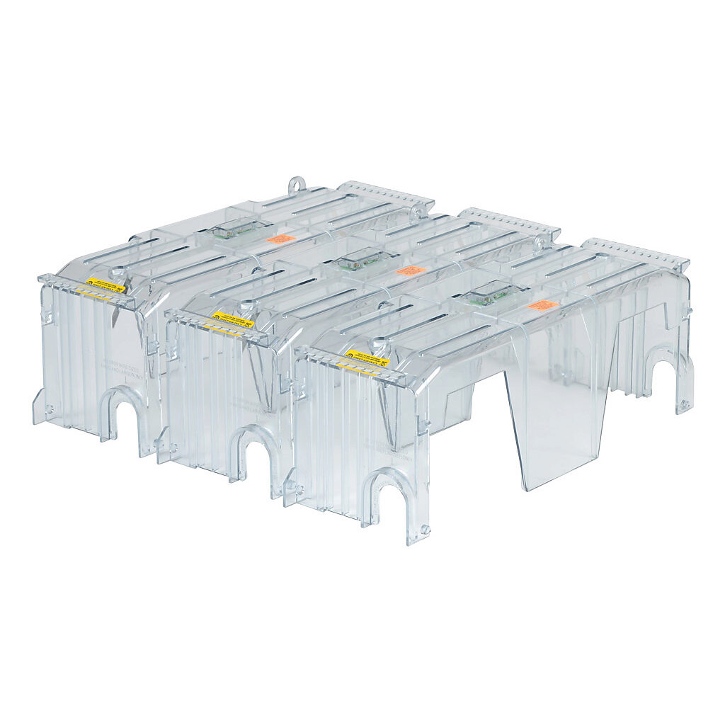 CVRI-RH-25400-3 - Bussmann fuse block cover, with indicator. Package of 3. For use with 250V 400A Class R modular fuse blocks.