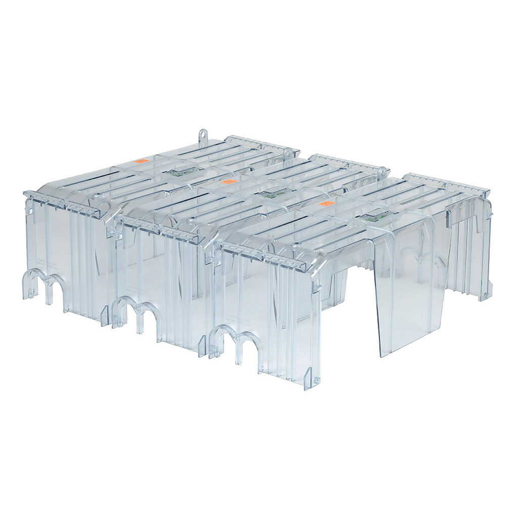 CVRI-RH-25600-3 - Bussmann fuse block cover, with indicator. Package of 3. For use with 250V 600A Class R modular fuse blocks.