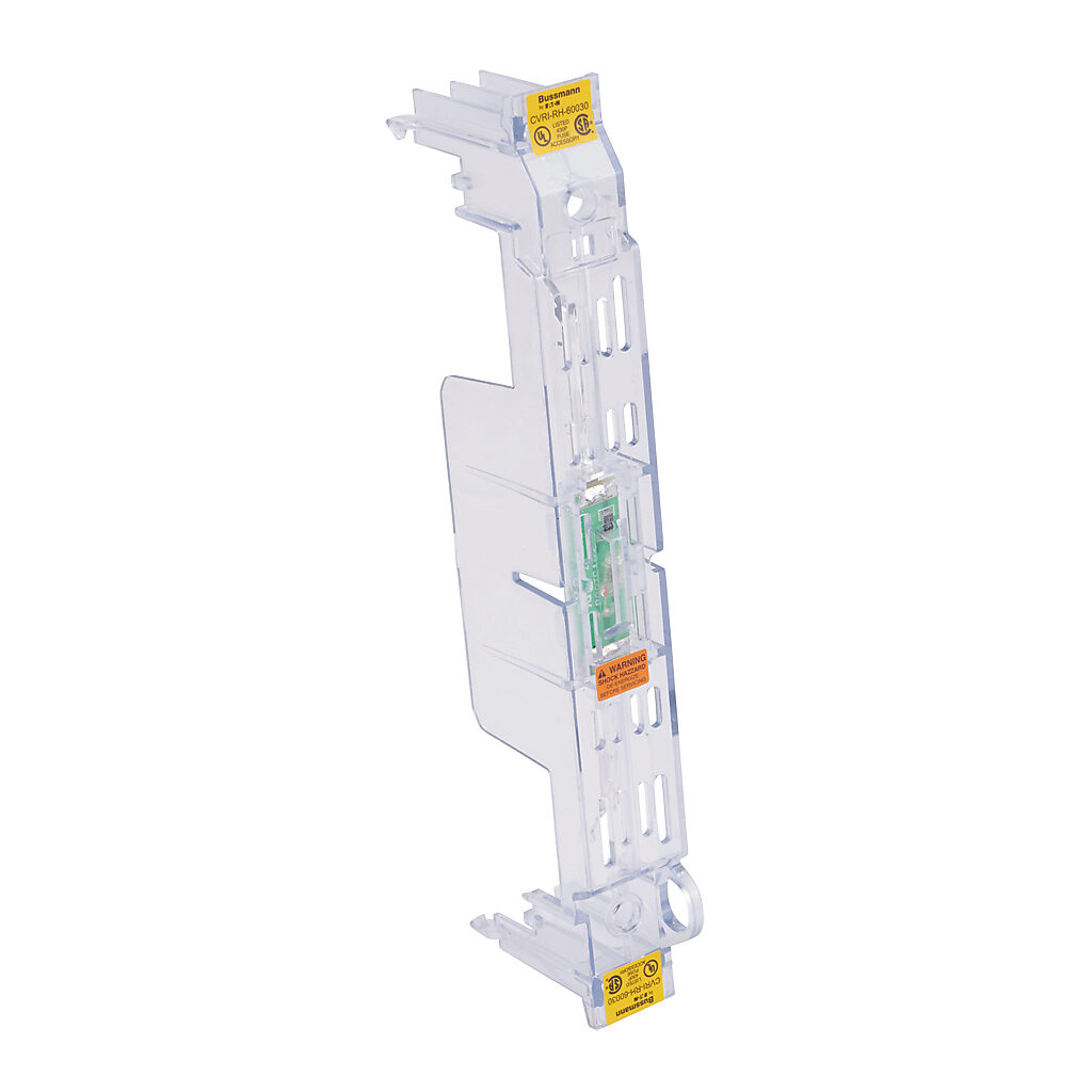CVRI-RH-60030 - Bussmann fuse block cover, with indicator. For use with 600V 30A Class R modular fuse blocks.