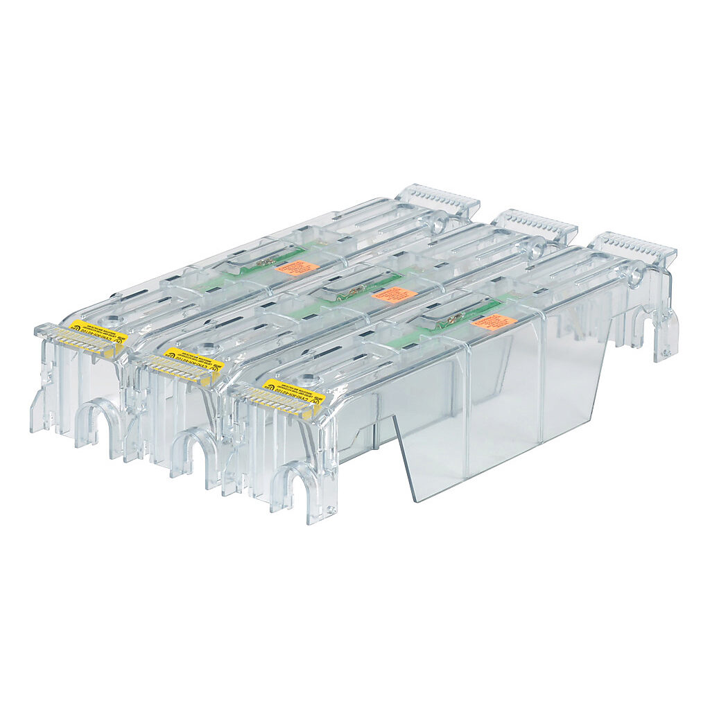 CVRI-RH-60100-3 - Bussmann fuse block cover, with indicator. Package of 3. For use with 600V 100A Class R modular fuse blocks.