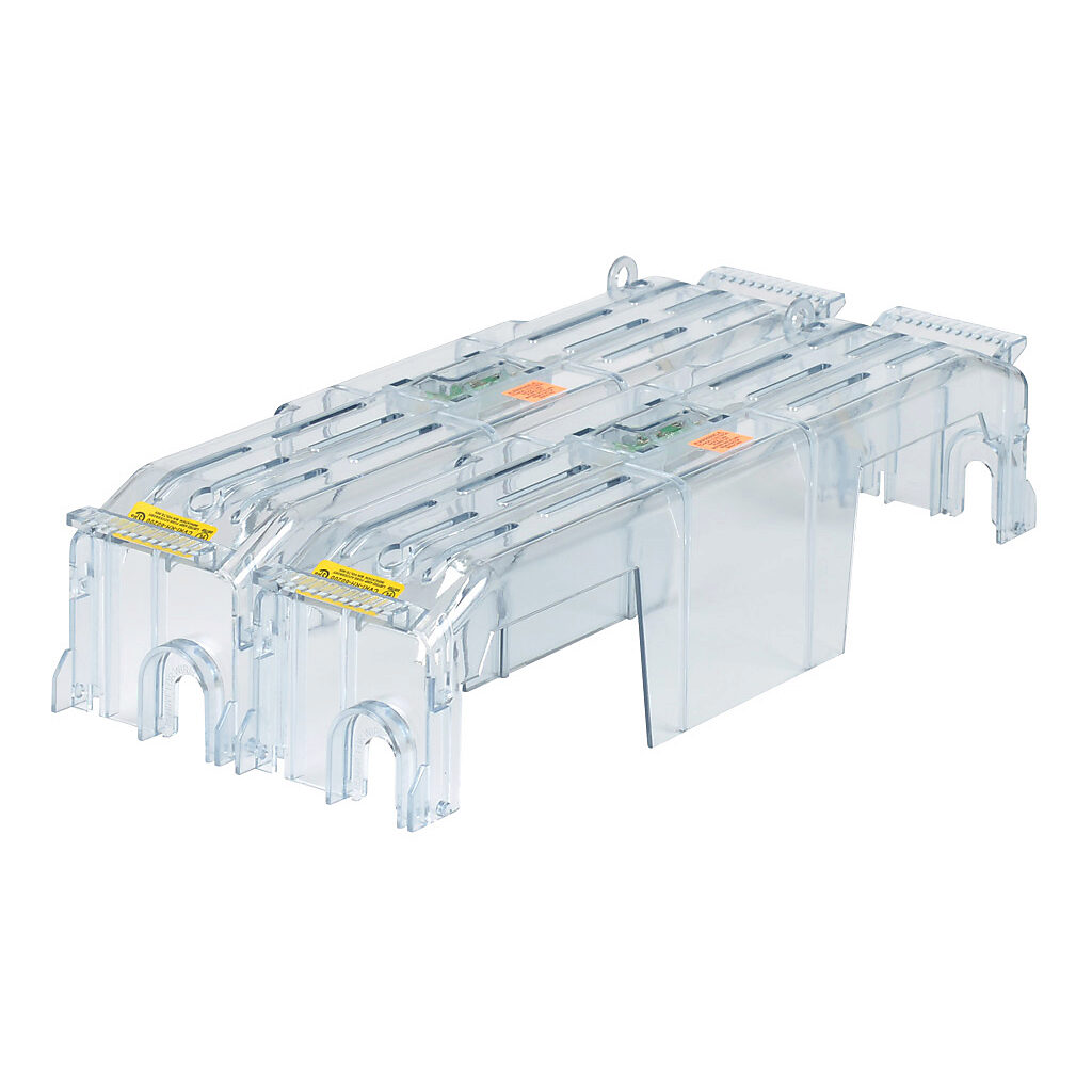 CVRI-RH-60200-2 - Bussmann fuse block cover, with indicator. Package of 2. For use with 600V 200A Class R modular fuse blocks.