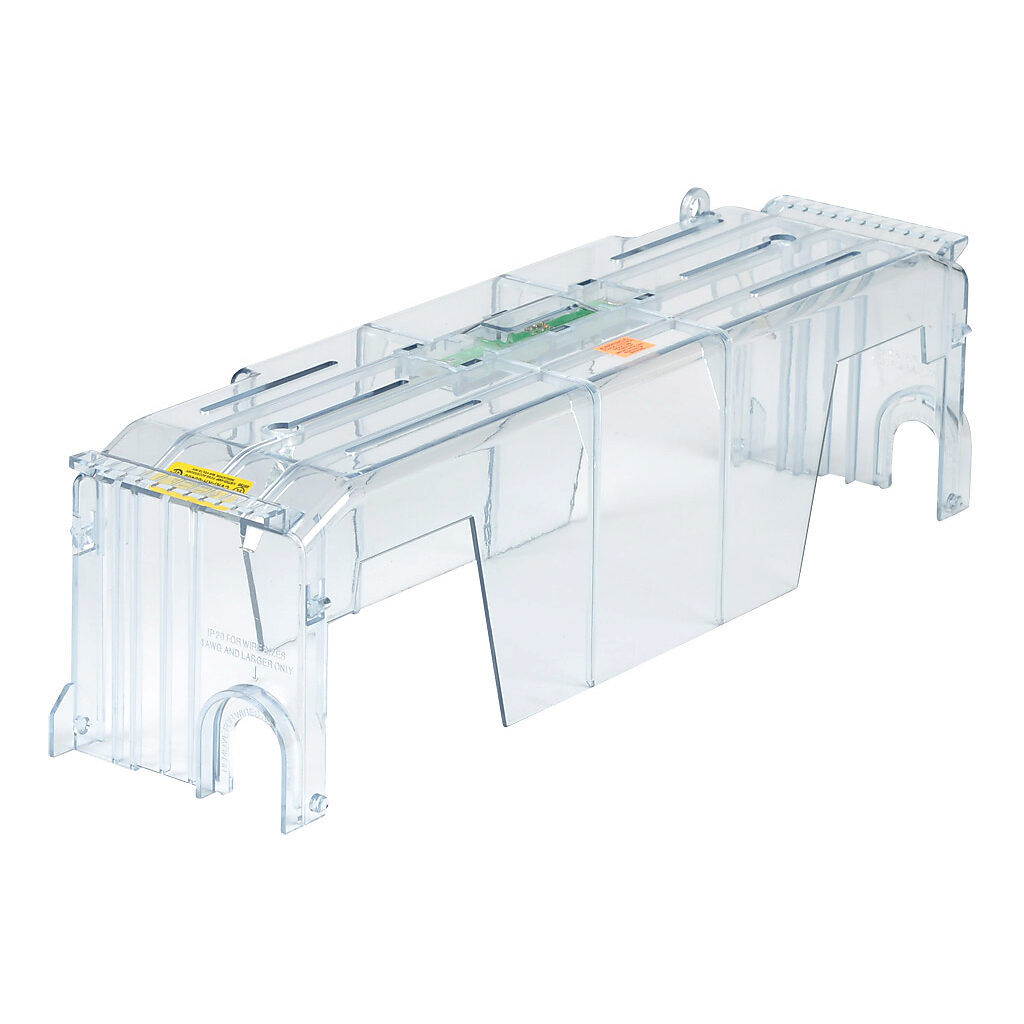 CVRI-RH-60400-1 - Bussmann fuse block cover, with indicator. For use with 600V 400A Class R modular fuse blocks.
