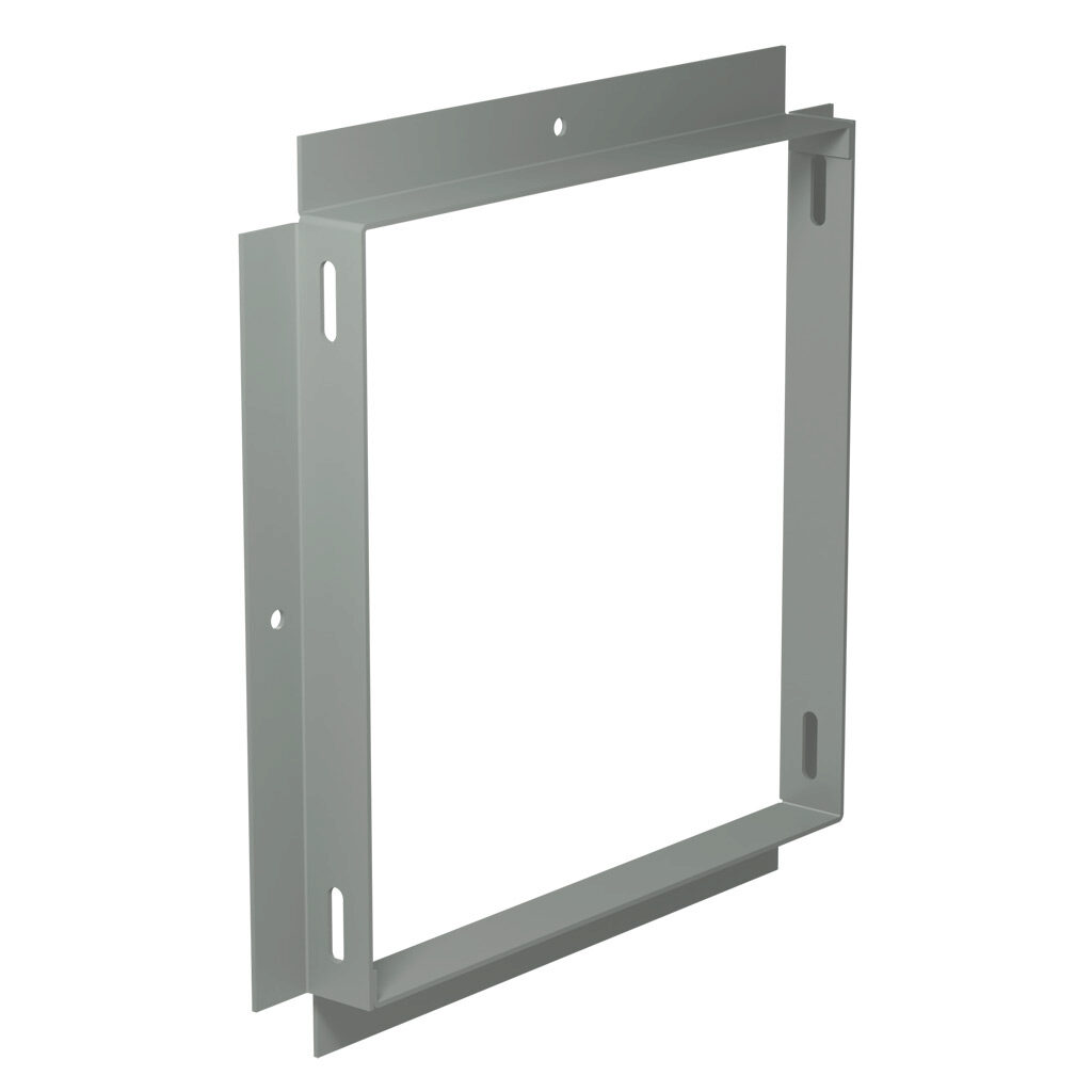 CWAD10 - Hammond CW series lay-in wireway fitting, box connector, 10 x 10in, carbon steel, ANSI 61 gray, powder coat finish, NEMA 1. For use with CW series wireway.