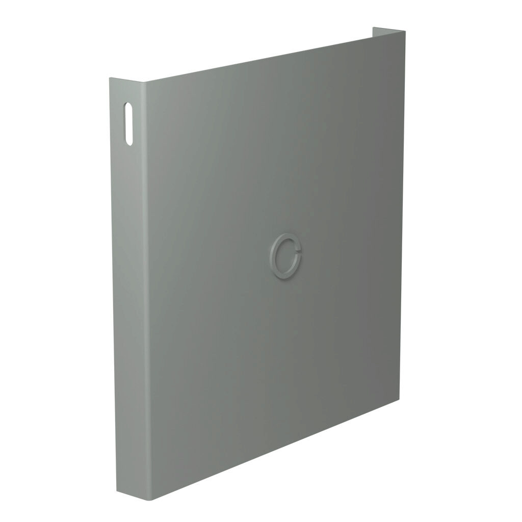 CWCP10 - Hammond CW series lay-in wireway fitting, cover plate, 10 x 10in, carbon steel, ANSI 61 gray, powder coat finish, with knockouts, NEMA 1. For use with CW series wireway.