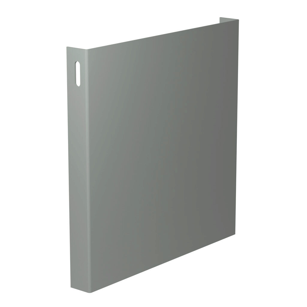 CWCP10NK - Hammond CW series lay-in wireway fitting, cover plate, 10 x 10in, carbon steel, ANSI 61 gray, powder coat finish, NEMA 1. For use with CW series wireway.