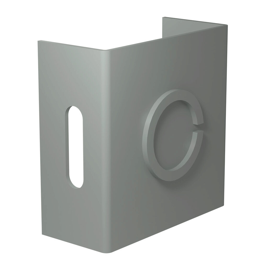 CWCP2 - Hammond CW series lay-in wireway fitting, cover plate, 2.5 x 2.5in, carbon steel, ANSI 61 gray, powder coat finish, with knockouts, NEMA 1. For use with CW series wireway.