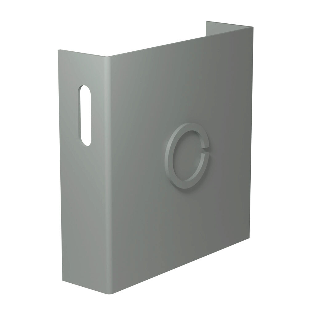 CWCP4 - Hammond CW series lay-in wireway fitting, cover plate, 4 x 4in, carbon steel, ANSI 61 gray, powder coat finish, with knockouts, NEMA 1. For use with CW series wireway.