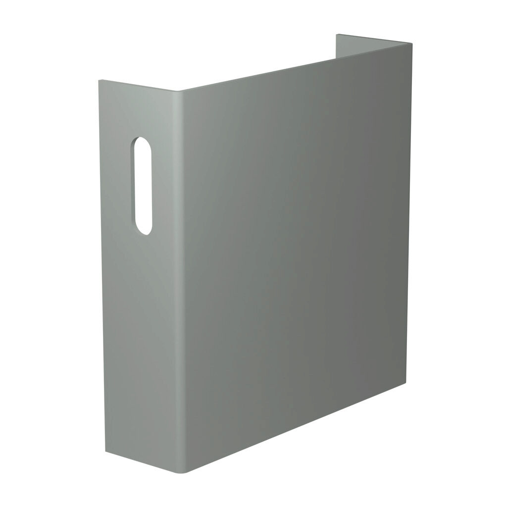 CWCP4NK - Hammond CW series lay-in wireway fitting, cover plate, 4 x 4in, carbon steel, ANSI 61 gray, powder coat finish, NEMA 1. For use with CW series wireway.