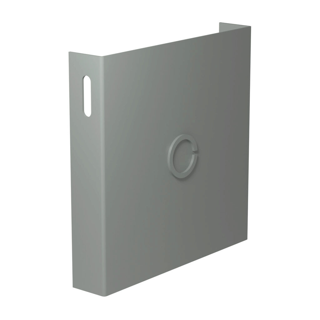 CWCP6 - Hammond CW series lay-in wireway fitting, cover plate, 6 x 6in, carbon steel, ANSI 61 gray, powder coat finish, with knockouts, NEMA 1. For use with CW series wireway.