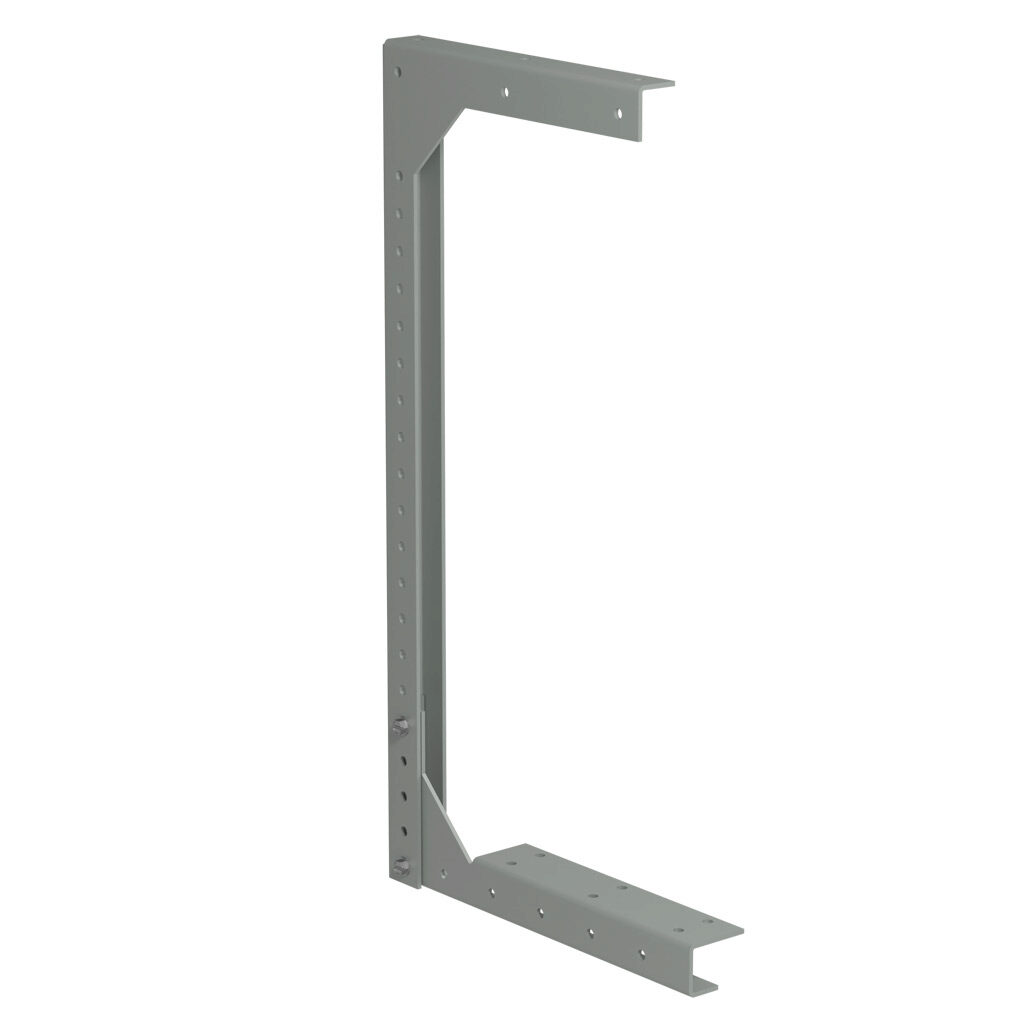 CWHD8 - Hammond ceiling hanger, 8 x 8in, carbon steel, ANSI 61 gray, powder coat finish. For use with CW series wireway.