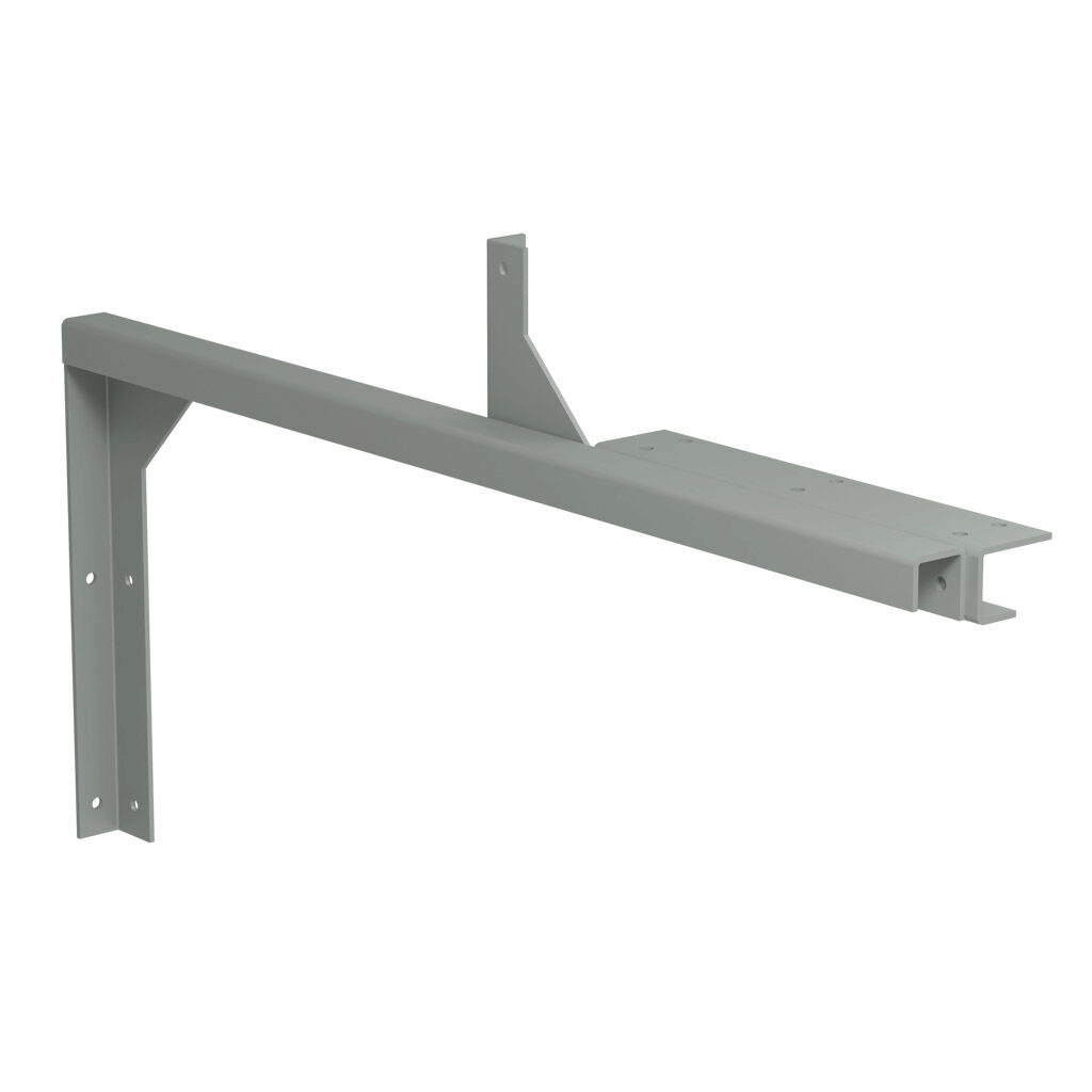 CWHW10 - Hammond wall hanger, 10 x 10in, carbon steel, ANSI 61 gray, powder coat finish. For use with CW series wireway.