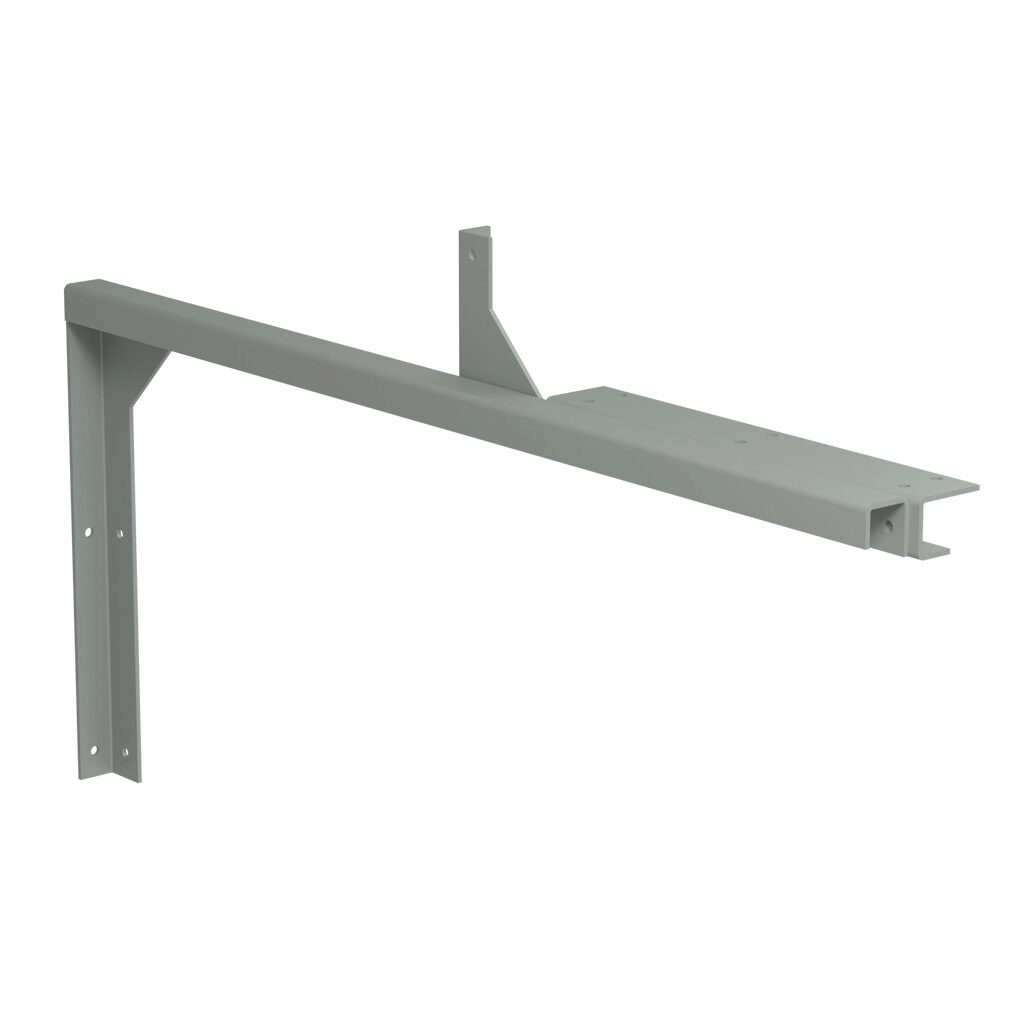 CWHW12 - Hammond wall hanger, 12 x 12in, carbon steel, ANSI 61 gray, powder coat finish. For use with CW series wireway.
