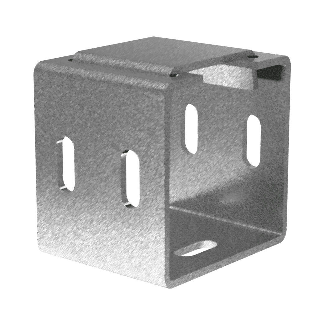 CWJO2 - Hammond CW series lay-in wireway fitting, coupling, 2.5 x 2.5in, carbon steel, galvanized finish. For use with CW series wireway.