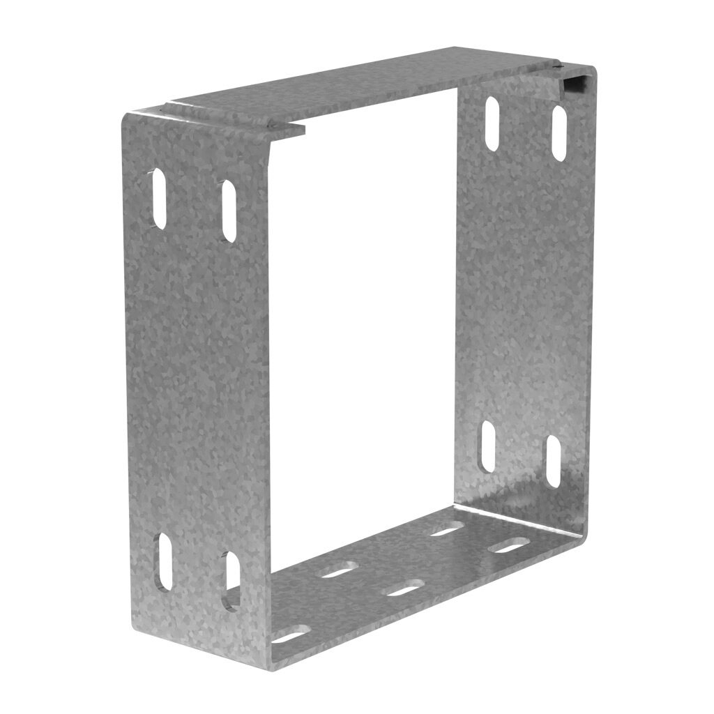 CWJO6 - Hammond CW series lay-in wireway fitting, coupling, 6 x 6in, carbon steel, galvanized finish. For use with CW series wireway.