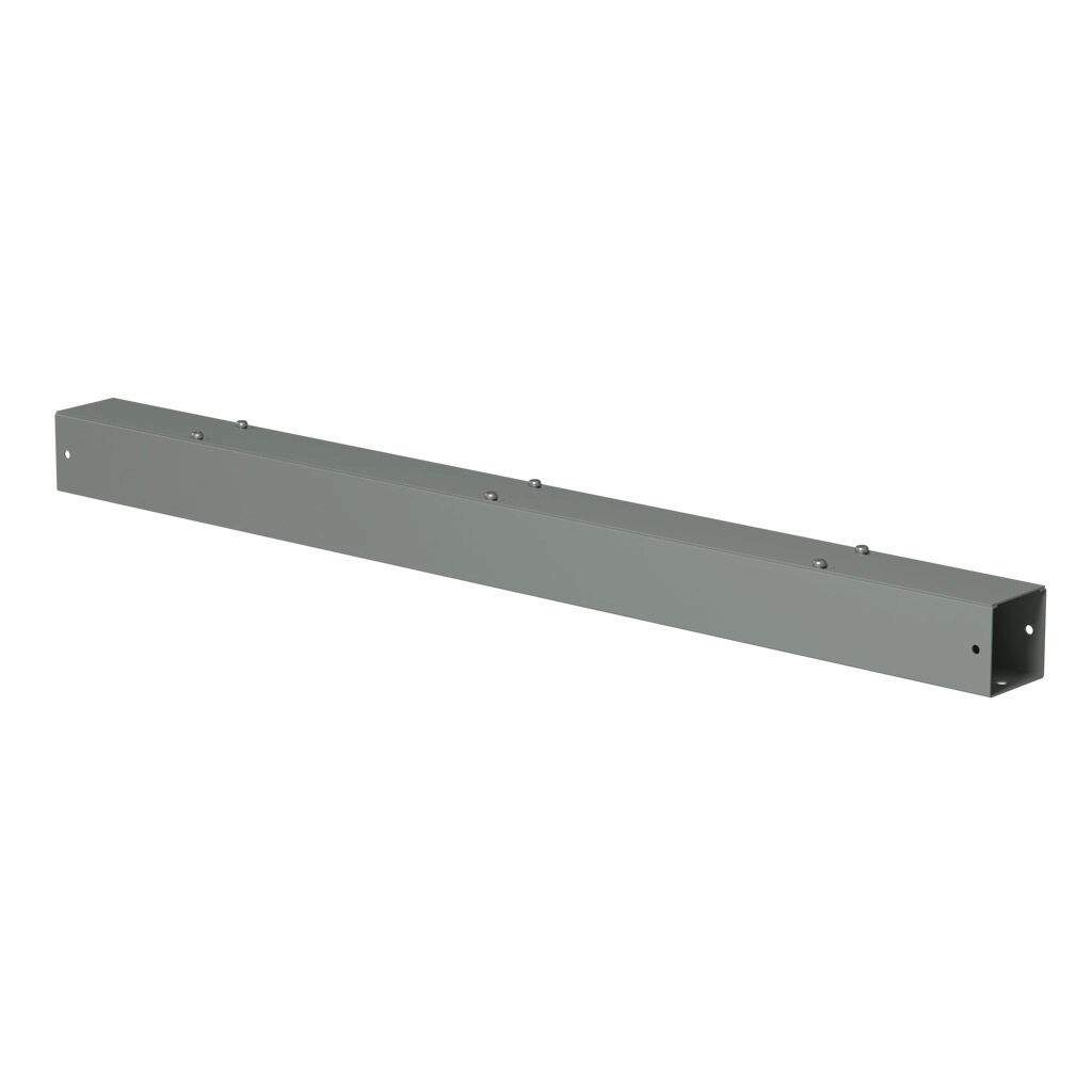 CWSC236NK - Hammond CW series lay-in wireway, 2.5 x 2.5 x 36in, carbon steel, ANSI 61 gray, powder coat finish, screw cover, NEMA 1.