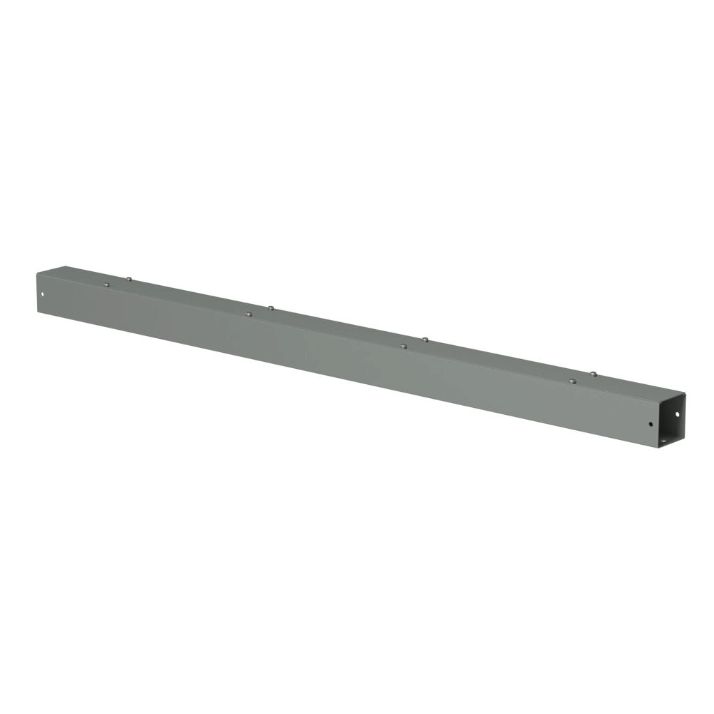 CWSC248NK - Hammond CW series lay-in wireway, 2.5 x 2.5 x 48in, carbon steel, ANSI 61 gray, powder coat finish, screw cover, NEMA 1.