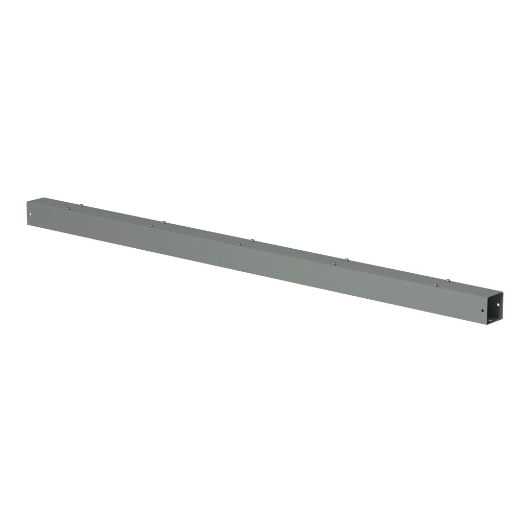 CWSC260NK - Hammond CW series lay-in wireway, 2.5 x 2.5 x 60in, carbon steel, ANSI 61 gray, powder coat finish, screw cover, NEMA 1.