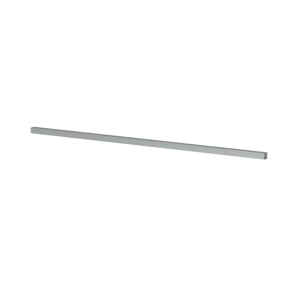 CWST2120NK - Hammond CW series lay-in wireway, 2.5 x 2.5 x 120in, carbon steel, ANSI 61 gray, powder coat finish, hinged screw cover, NEMA 1.