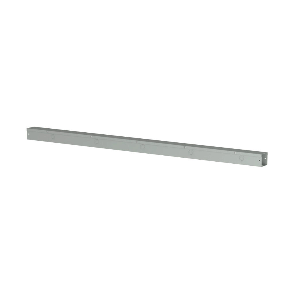 CWST260 - Hammond CW series lay-in wireway, 2.5 x 2.5 x 60in, carbon steel, ANSI 61 gray, powder coat finish, hinged screw cover, with knockouts, NEMA 1.