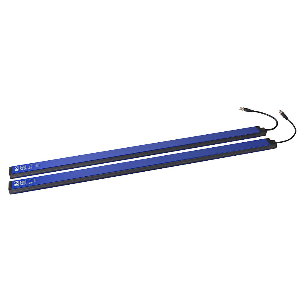 CX2E0RD-10-080V - Micro Detectors CX light grid, sender/receiver pair, measuring, 10mm resolution, 800mm detection height, 0.3-6m operating distance, PNP, 4-20 mA analog output, configurable, (1) 4-pin and (1) 8-pin M12 quick-disconnect.