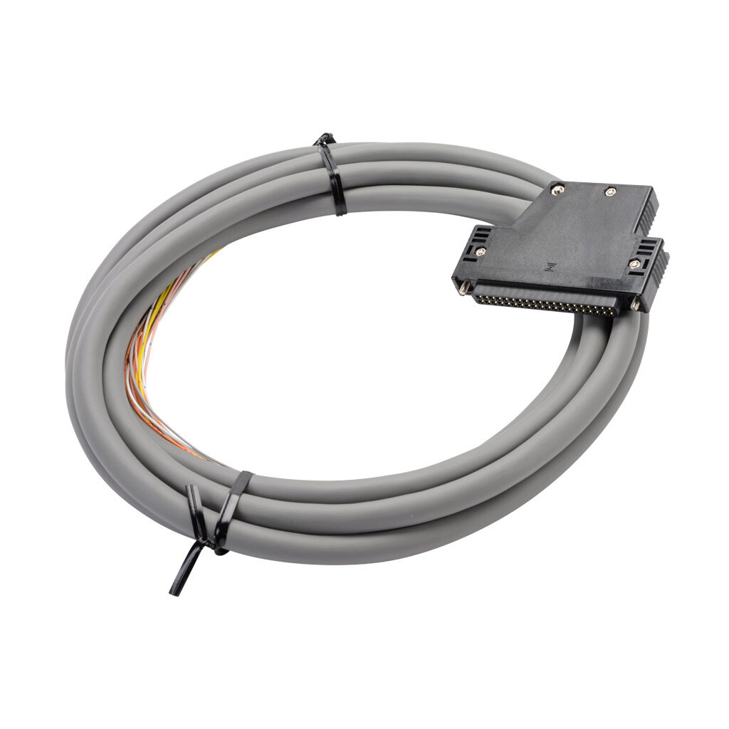 D4-IOCBL-1 - DirectLOGIC DL405 PLC I/O cable, 9.8ft/3m cable length, shielded, ribbon cable to pigtail. For use with DL405 32-point or 64-point I/O modules.