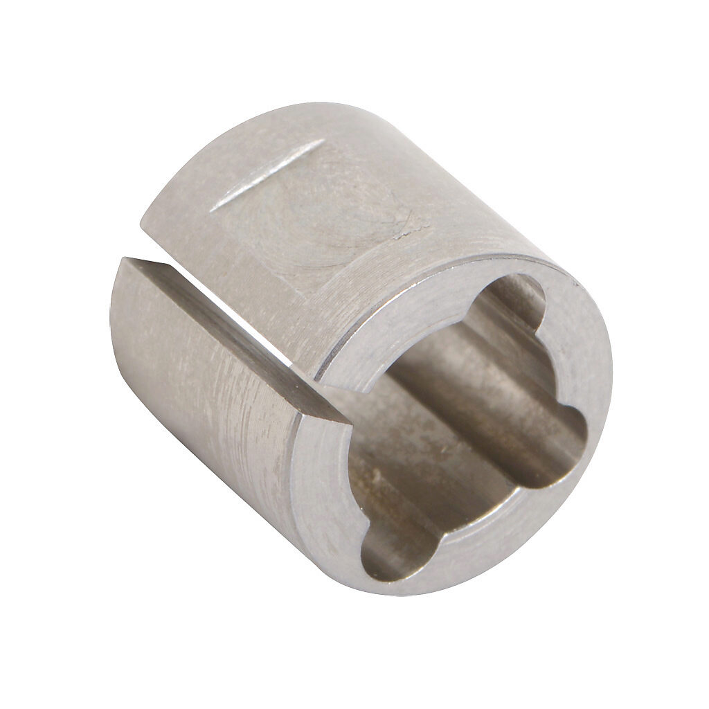 DC-BRS08-08M - SureMotion bore reducer, clamping, stainless steel body, 1/2in outside diameter, 8mm inside diameter.