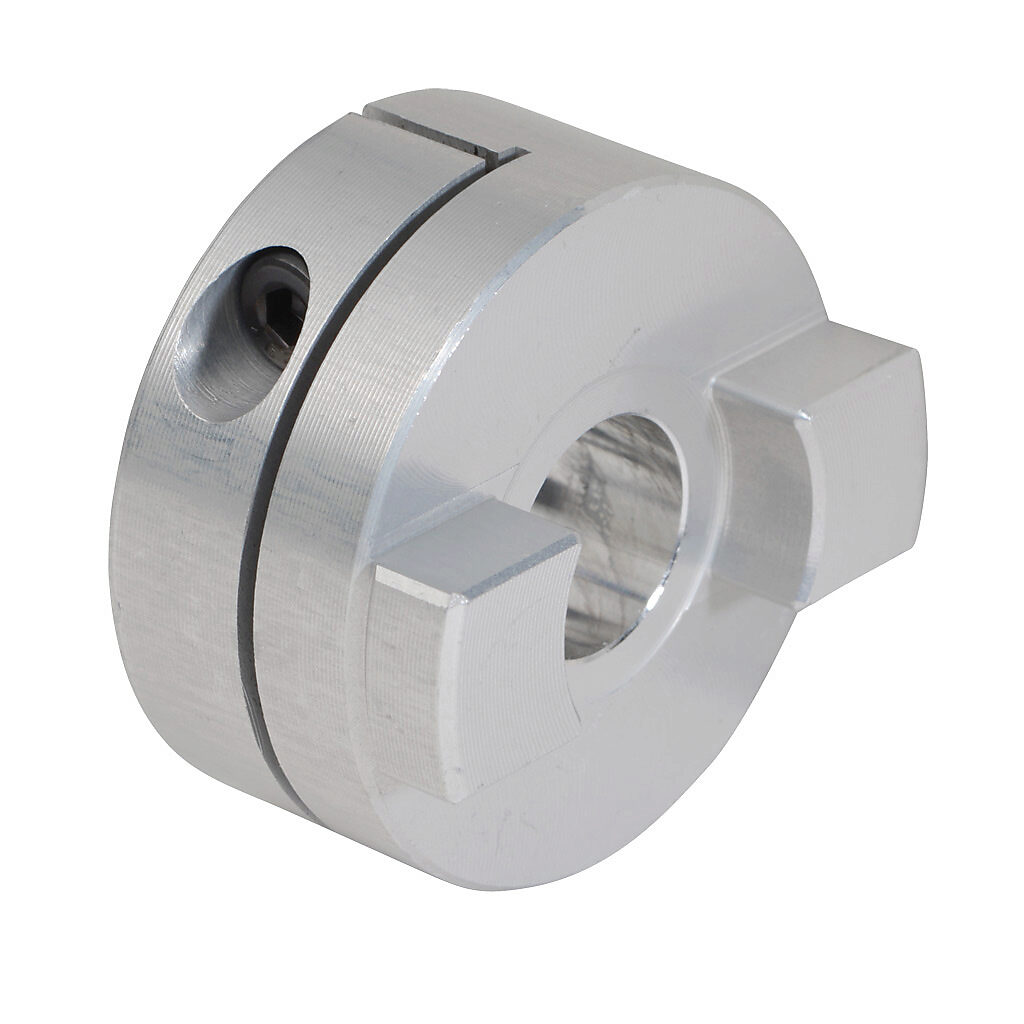 DC-DAC41-14M - SureMotion drive coupling hub, Oldham, aluminum alloy, clamp, size 41, 14mm bore. Requires DC-DDS41 torque disc.