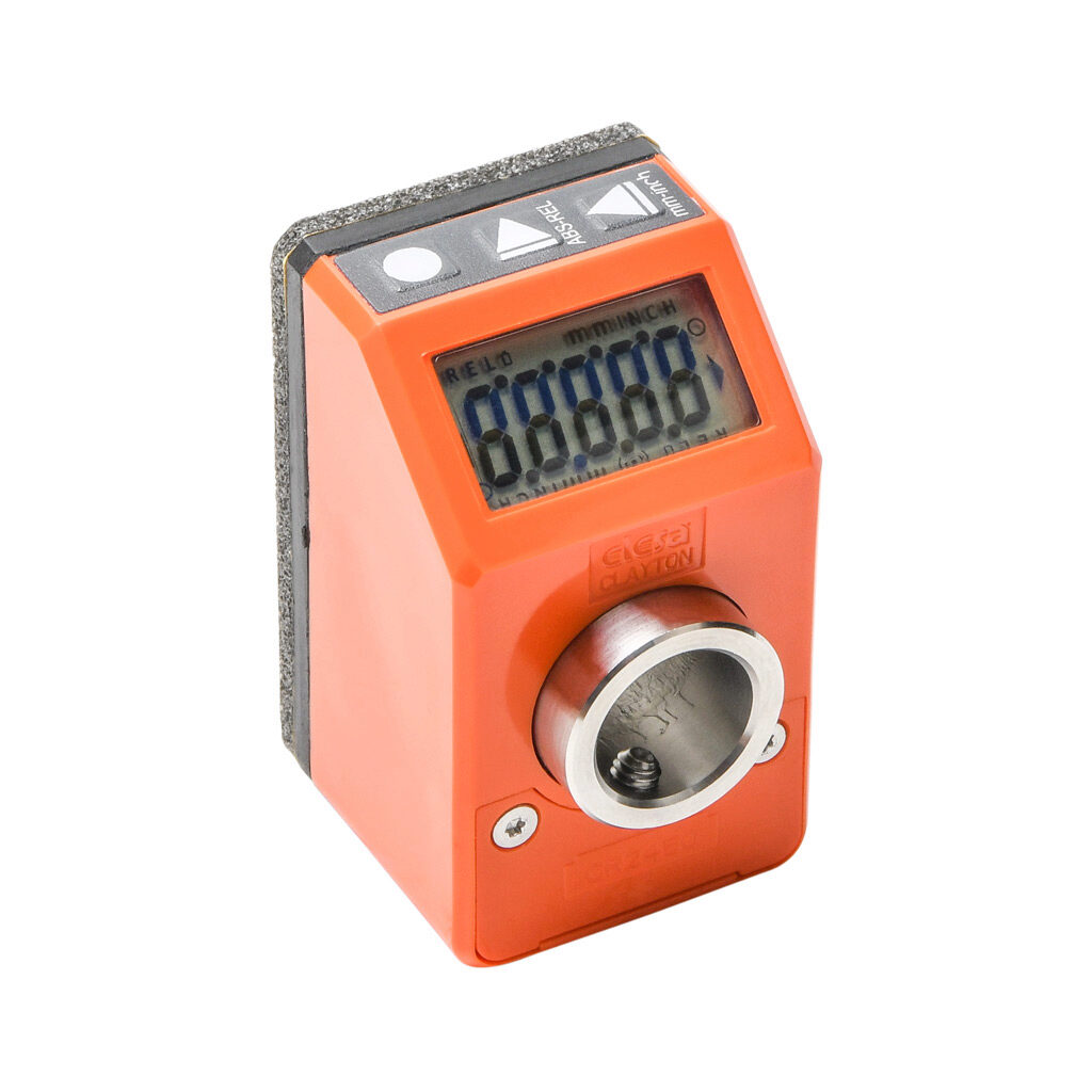 DD51E-SST-IP65 - Elesa position indicator, 8mm 5-digit LCD, programmable, 14mm mounting hole size, IP65.