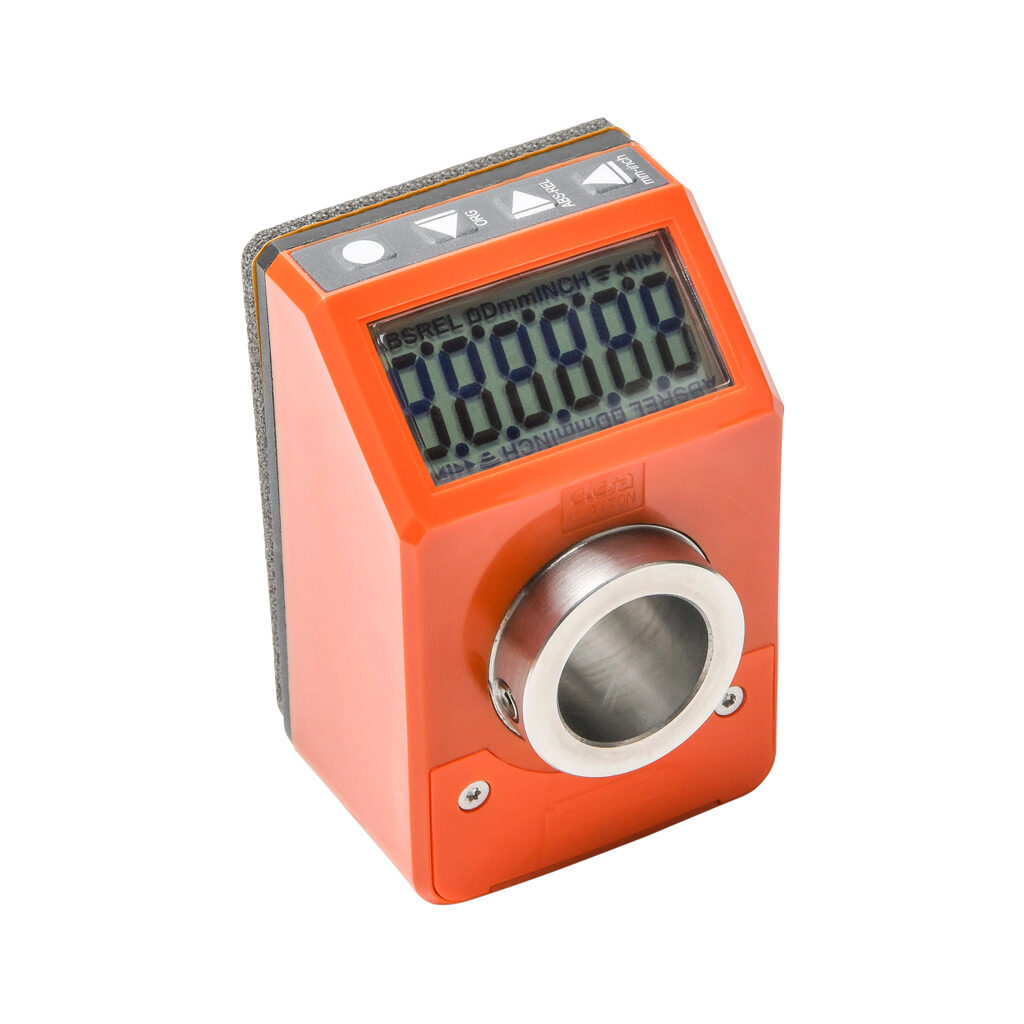 DD52RE-SST-IP65F34 - Elesa position indicator, 12mm 6-digit LCD, programmable, 3/4in mounting hole size, IP65.